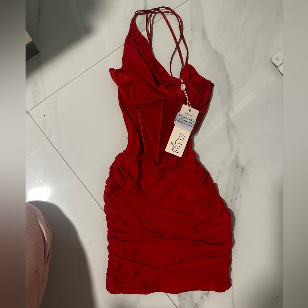 HollyPolly red dress NWT